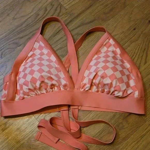 Kona Sol Pink Swim Top 1X - Picture 1 of 2
